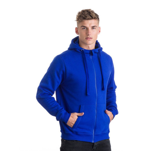 Royal blue zip outlet up hoodie