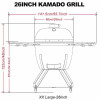 SAC 26 KAMADO Ceramic Grill"