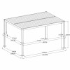 SAC 4Mx3M Aluminium Louvre Pergola