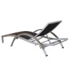 SAC Deluxe Brushed Nickel Sun Lounger