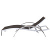 SAC Deluxe Brushed Nickel Sun Lounger